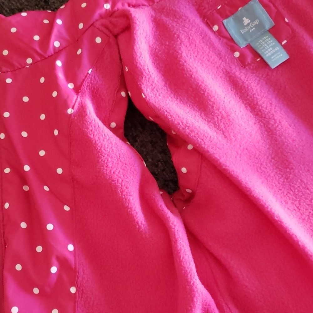 Baby Gap, Girls, Pink Puffer Vest Jacket, 12-18 Mo - Picture 4 of 5